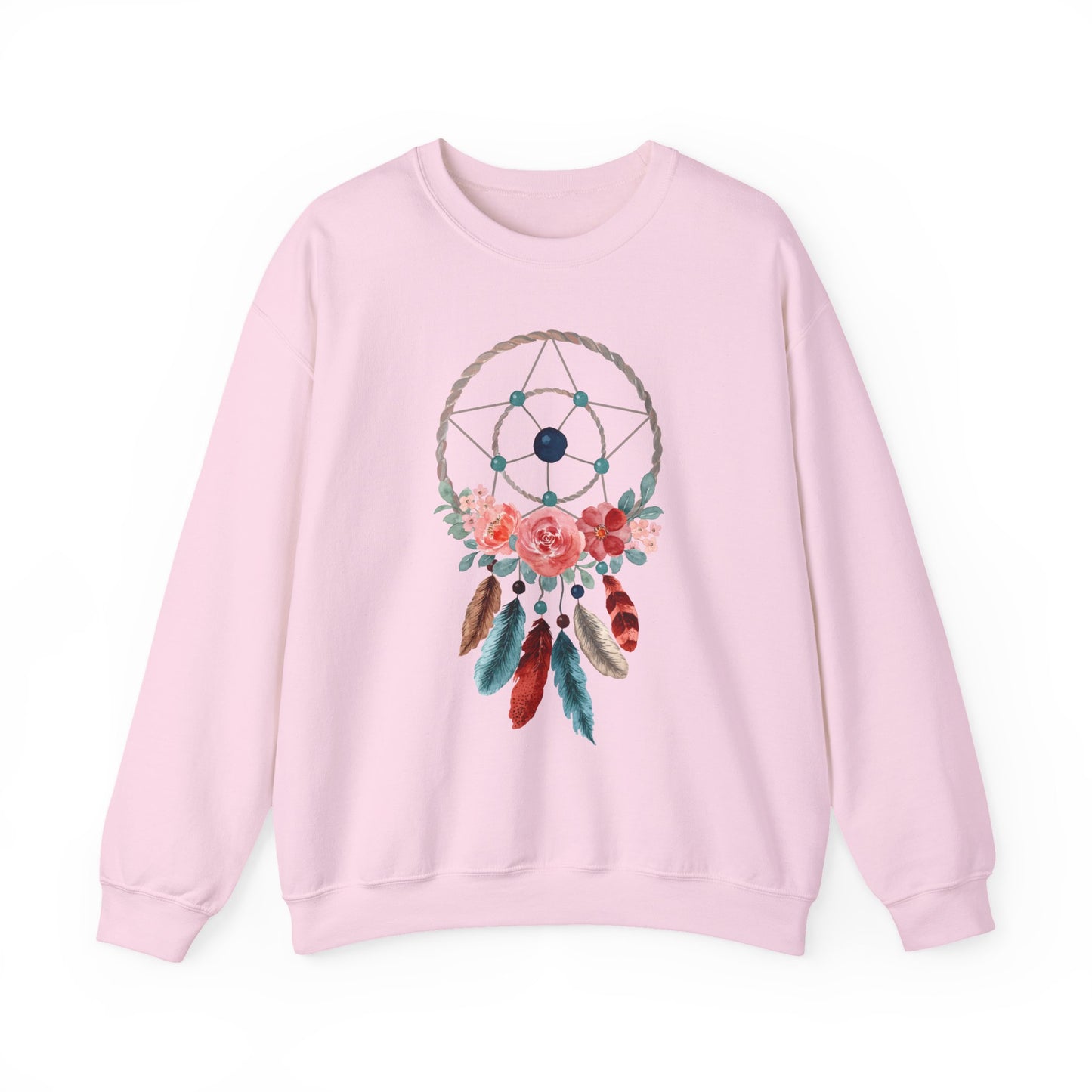 🌙Sacred Dreams - Dreamcatcher & Roses Sweatshirt