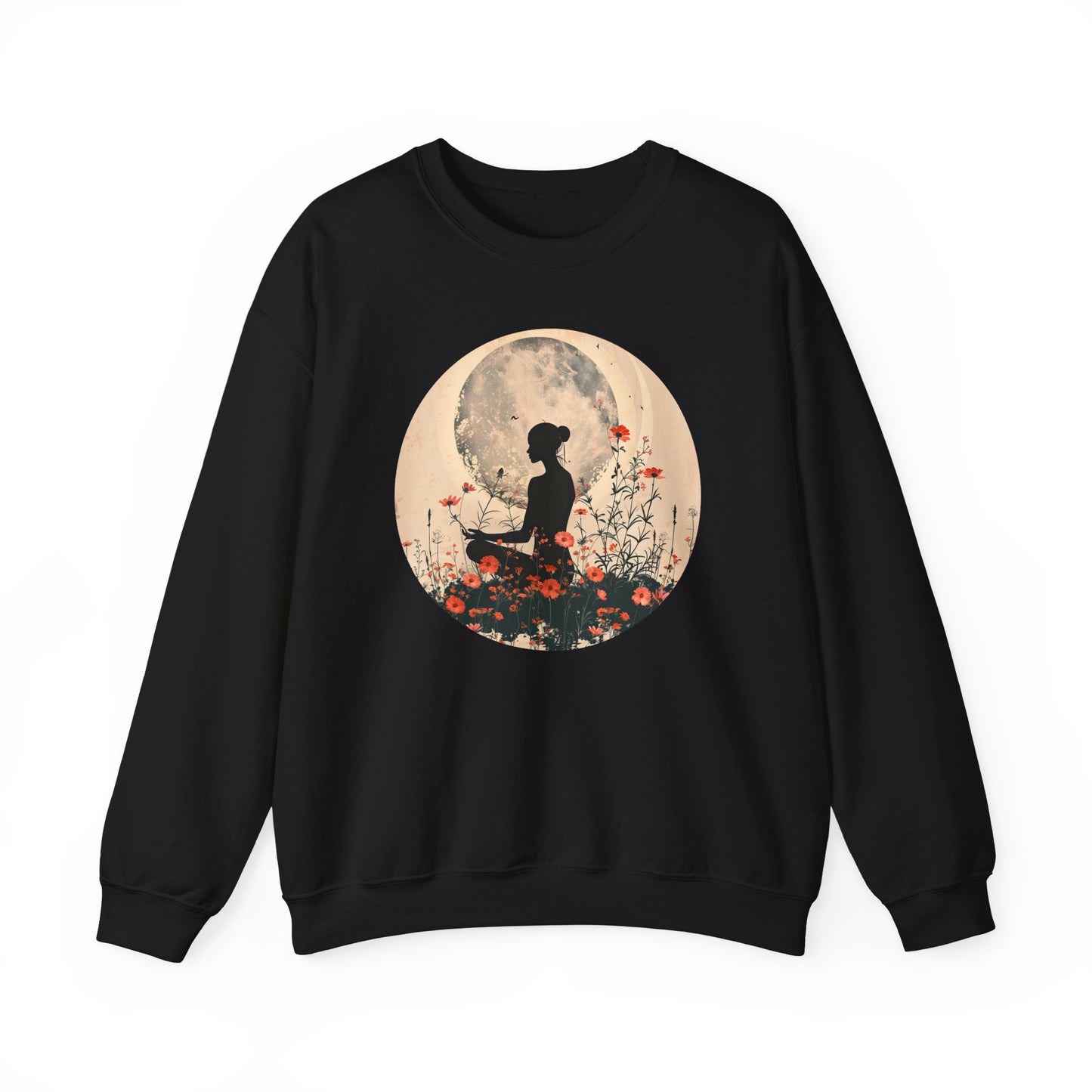 🌺Moonlit Stillness - A Sacred Space to Just Be Crewneck Sweatshirt