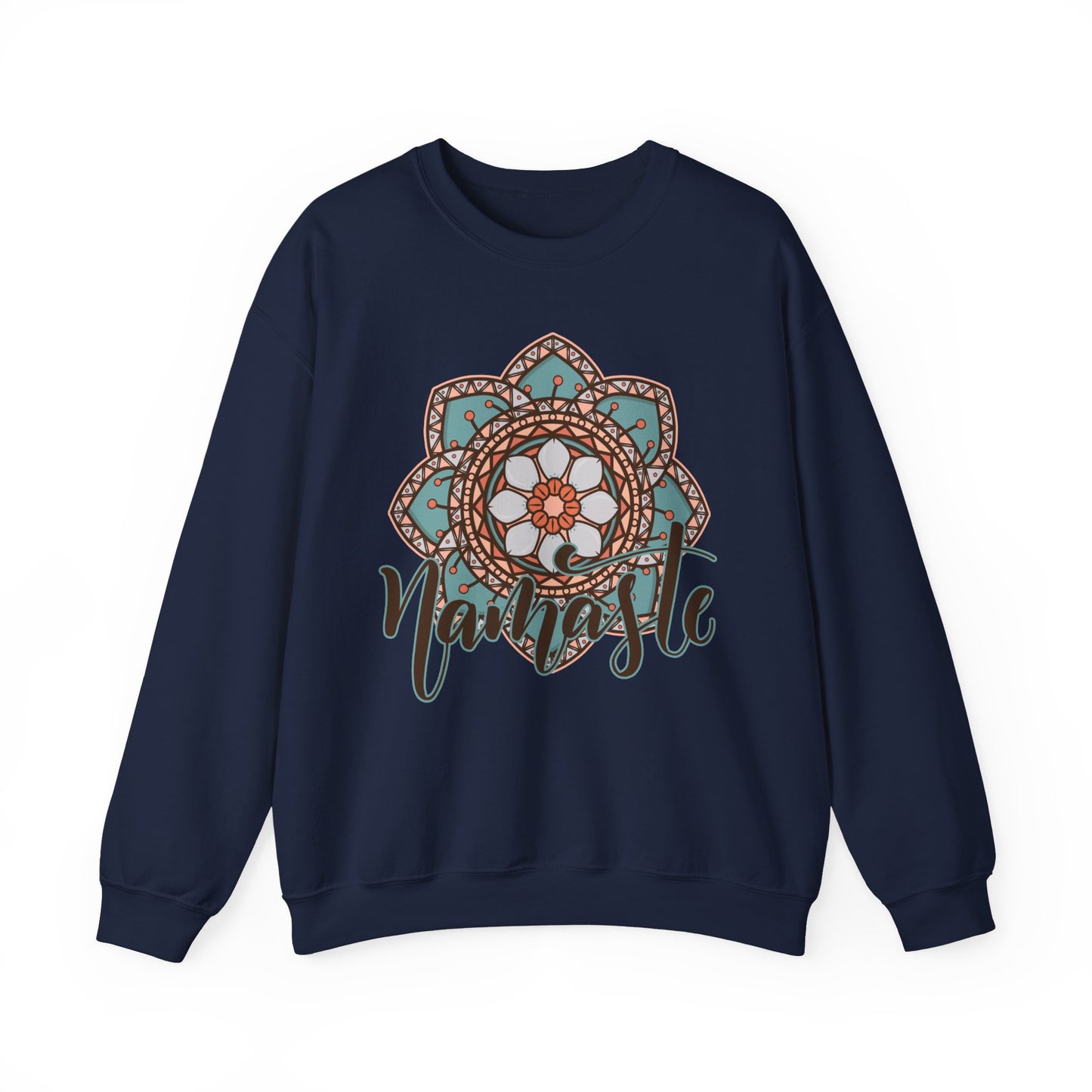 Namaste in Bloom🌸 - Mandala Crewneck Sweatshirt