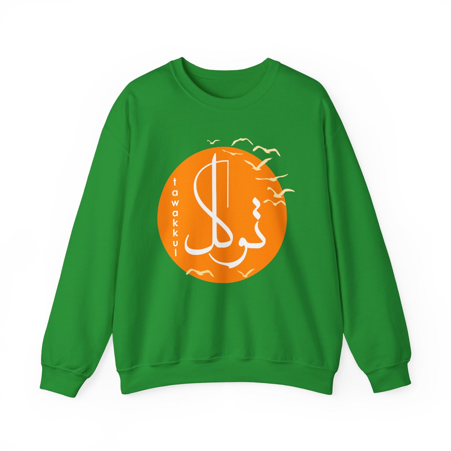 ☀️Divine Trust - "Tawakkul" Sun & Birds Crewneck Sweatshirt
