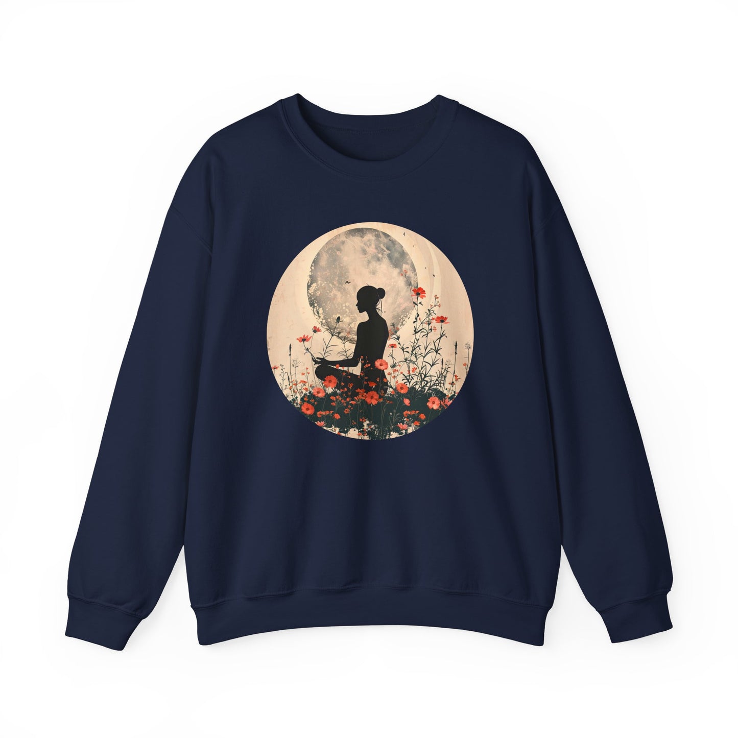 🌺Moonlit Stillness - A Sacred Space to Just Be Crewneck Sweatshirt