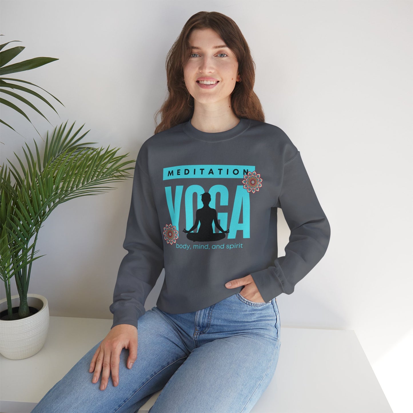 🕉️Meditation • Yoga • Body, Mind & Spirit Crewneck Sweatshirt