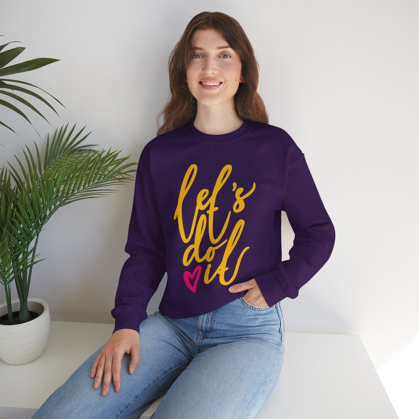 ❤️Let’s Do It - Heartfelt Motivation Crewneck Sweatshirt