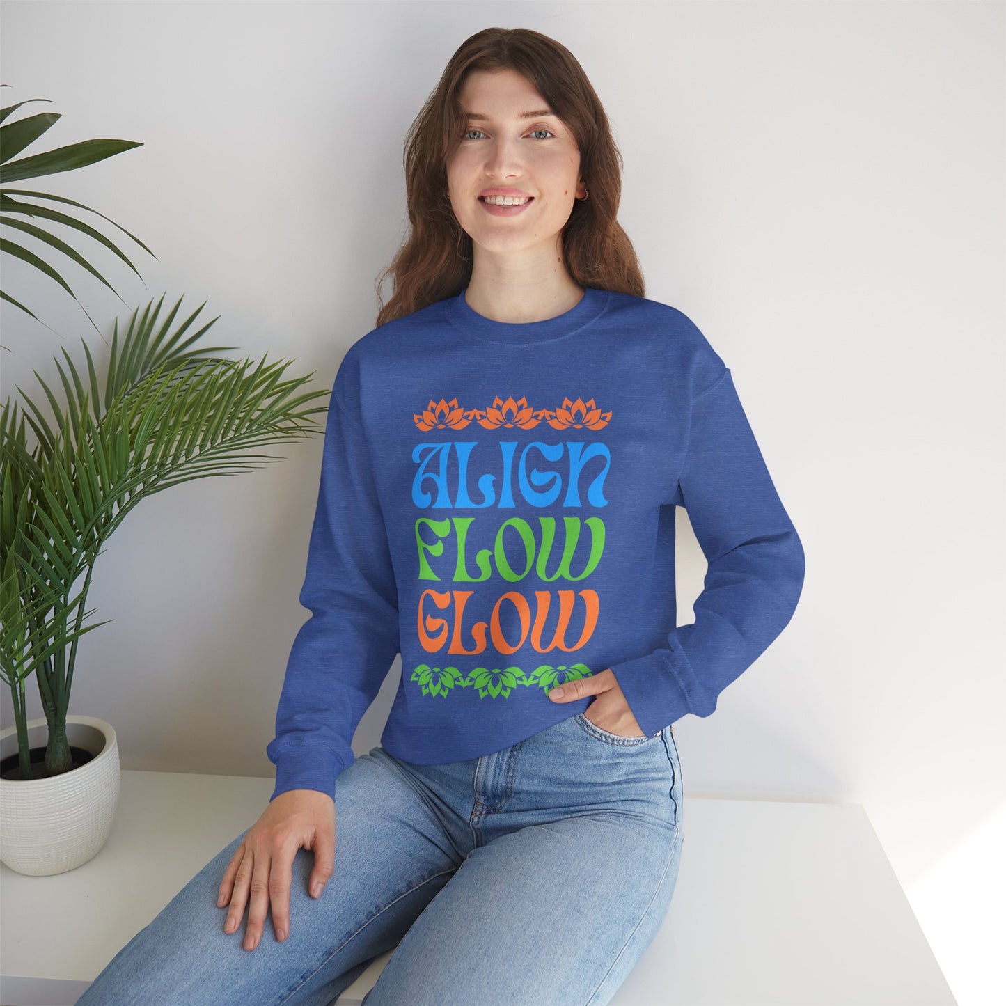 💫Align • Flow • Glow - Lotus Harmony Crewneck Sweatshirt