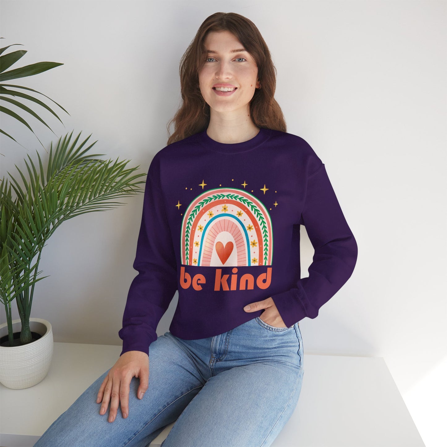 ๐Be Kind - Wear the Rainbow Within - Crewneck Sweatshirt