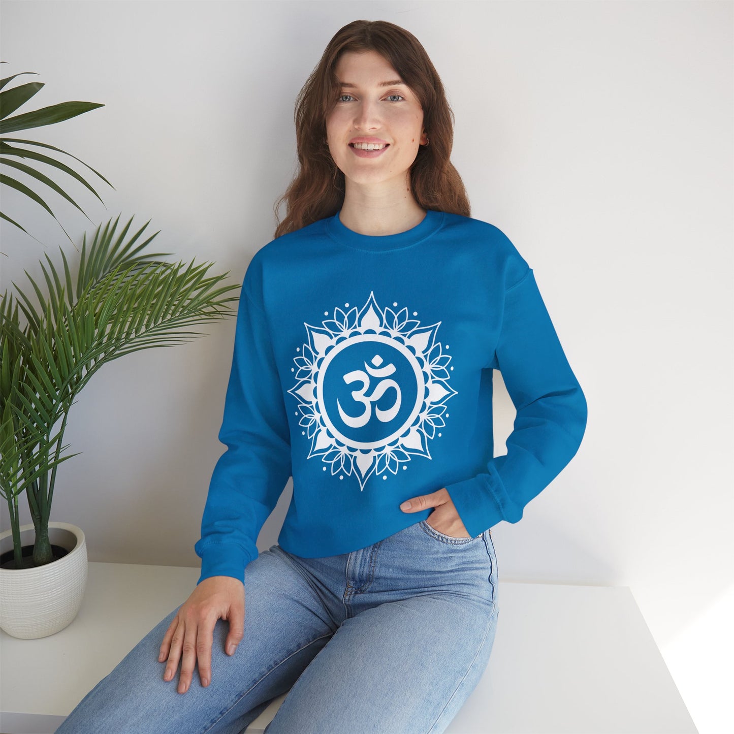 🕉️Sacred Calm - Mandala & Om Crewneck Sweatshirt for Inner Peace