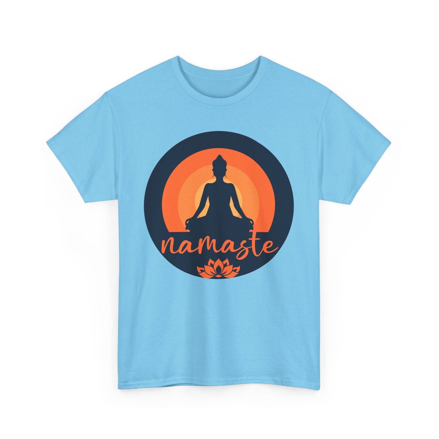 "Namaste" - Sun - Soul - Meditation Heavy Cotton Tee