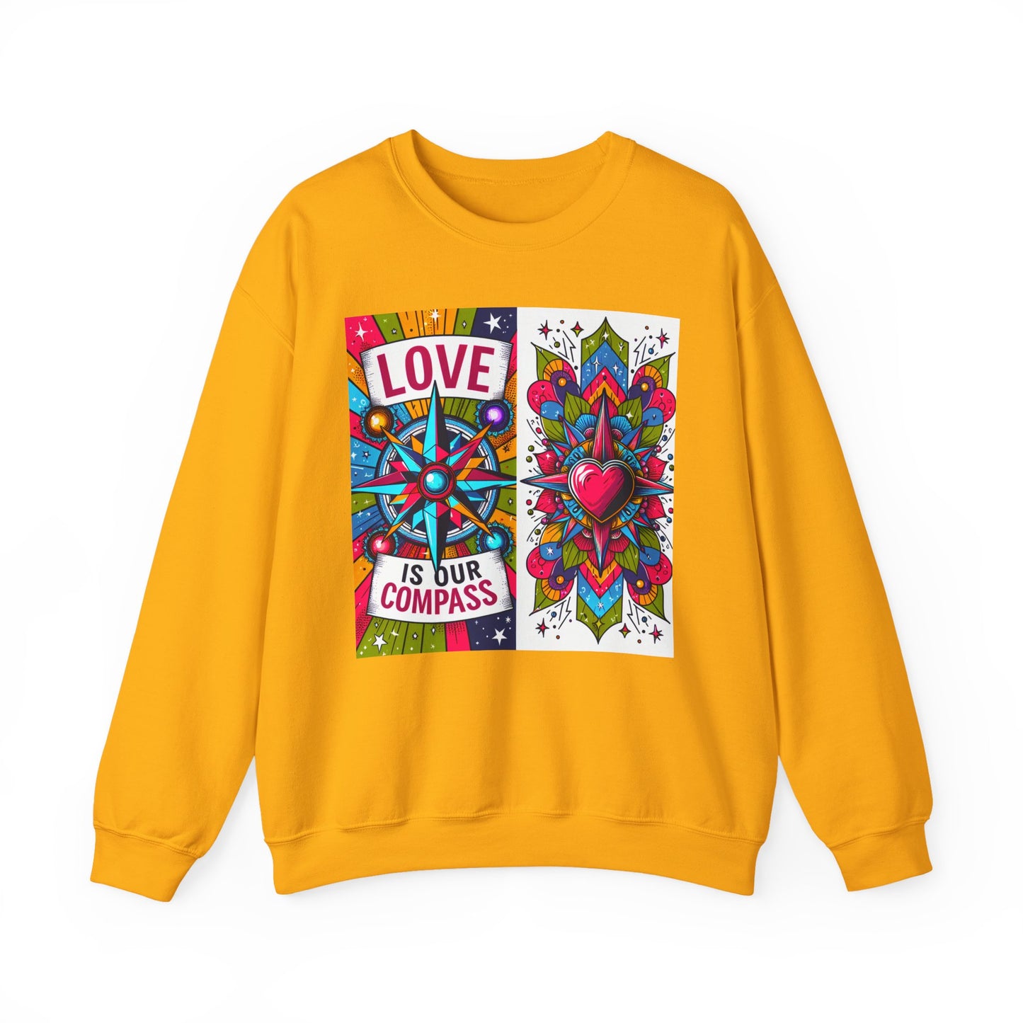 🧭Love Is Our Compass - Guided by the Heart Crewneck Sweatshirt