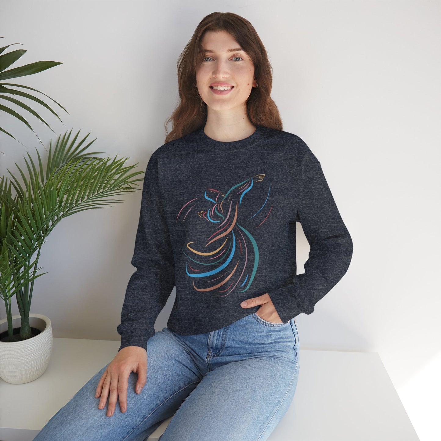 🌪️Sacred Spin - Whirling Within Crewneck Sweatshirt