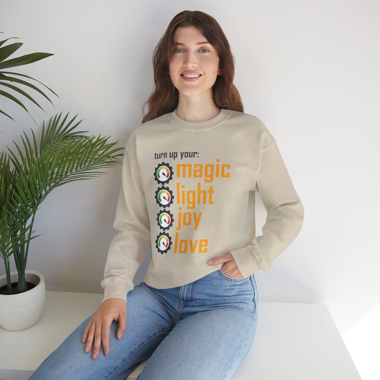 🎚️Turn Up Your Light - A Soulful Volume of You - Crewneck Sweatshirt