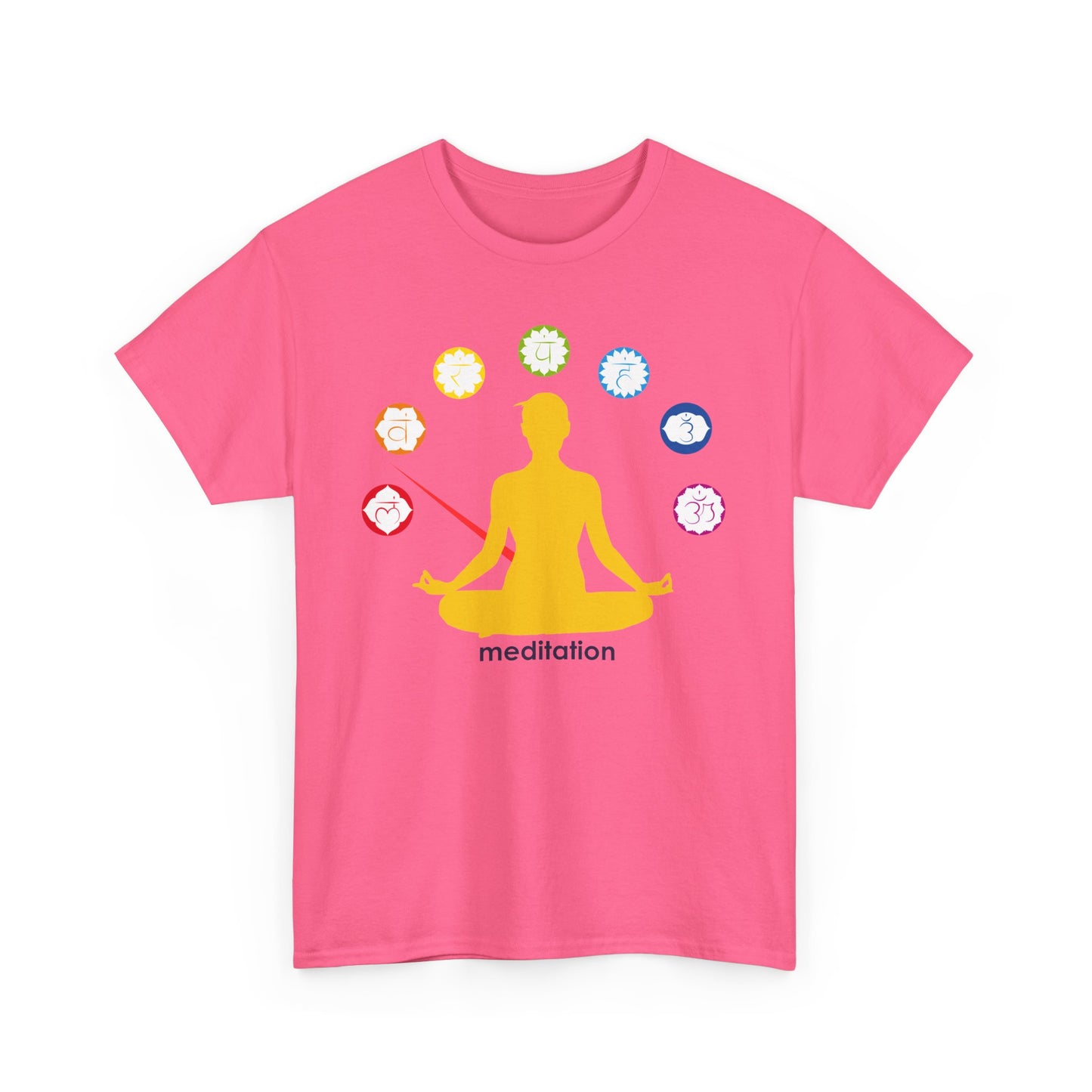 🧭ChakraMeter Heavy Cotton Tee - Align Through Meditation