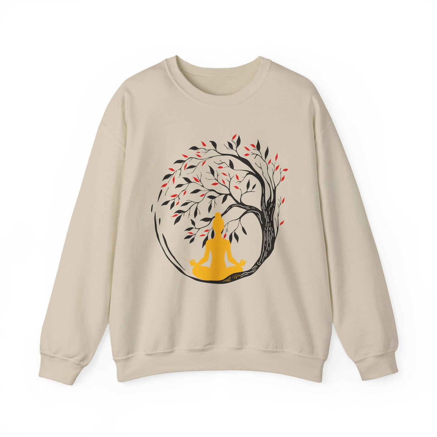 🌿Rooted in Stillness - The Tree, The Self, The Moment - Crewneck Sweatshirt
