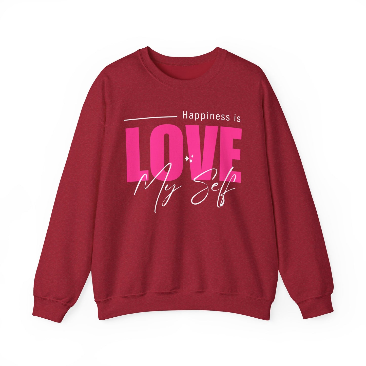 💖Happiness Is… Loving Myself - A Crewneck Sweatshirt for Self-Love Days