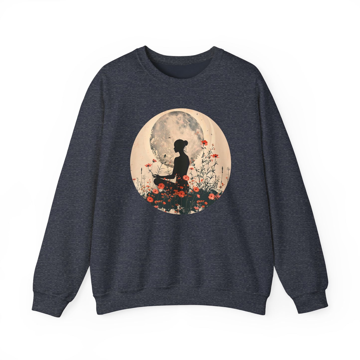 🌺Moonlit Stillness - A Sacred Space to Just Be Crewneck Sweatshirt