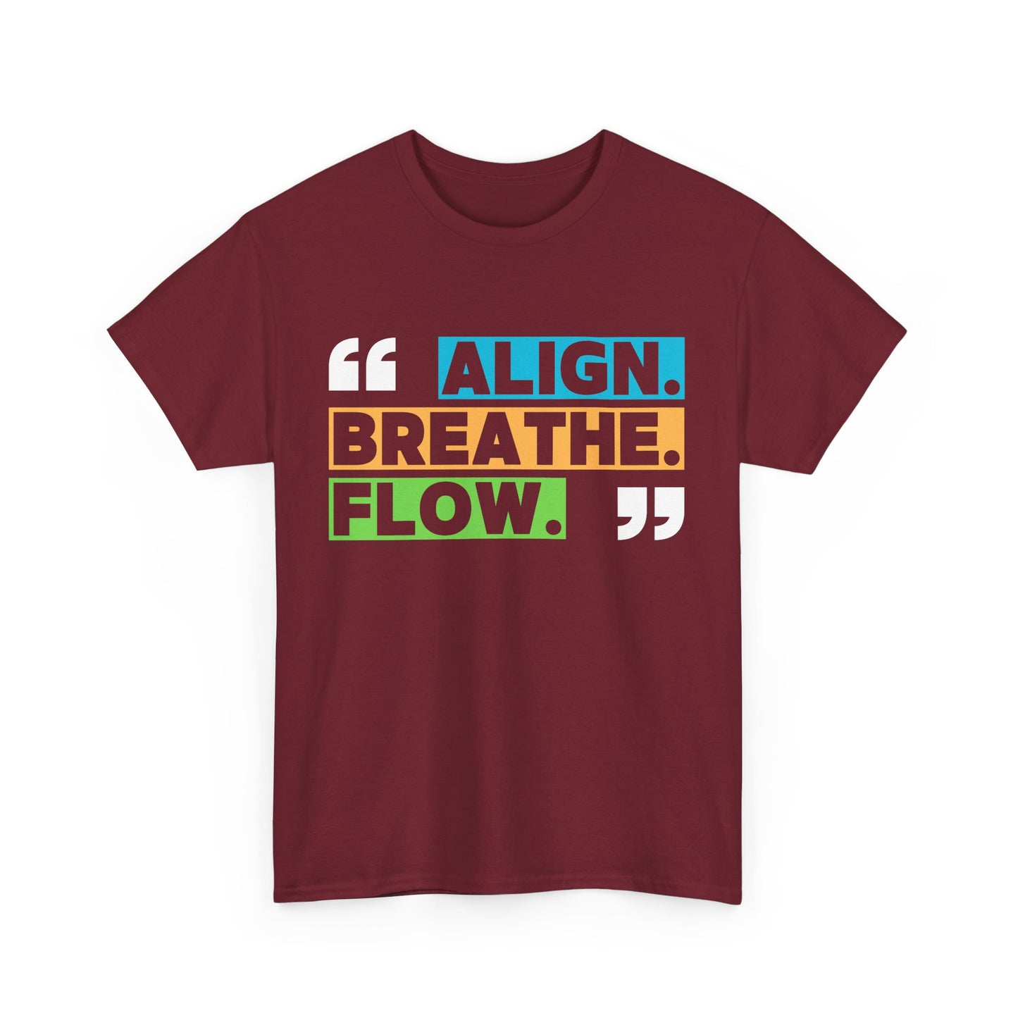 Align • Breathe • Flow - Motivating Vibe Heavy Cotton Tee