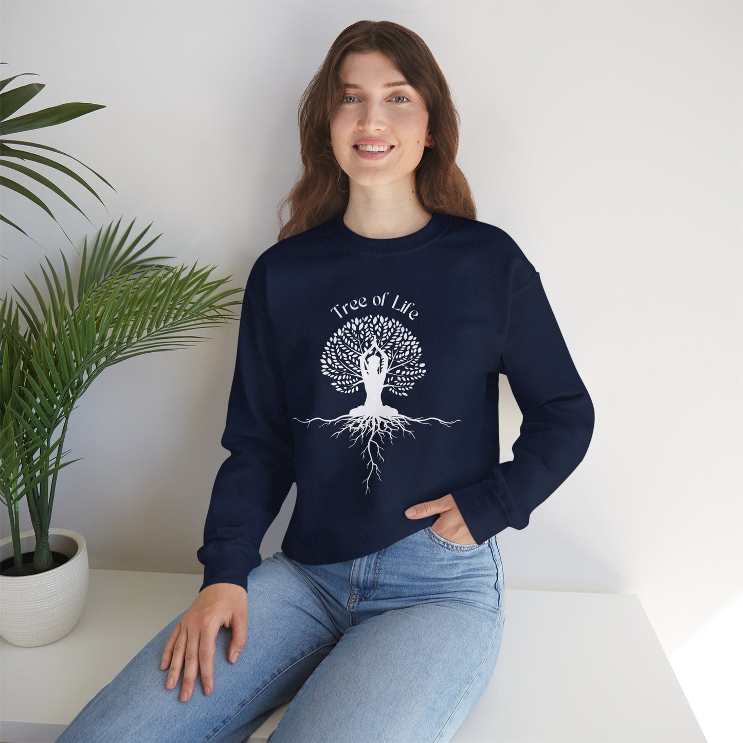 🌳🧘♀️Rooted in Balance Crewneck Sweatshirt
