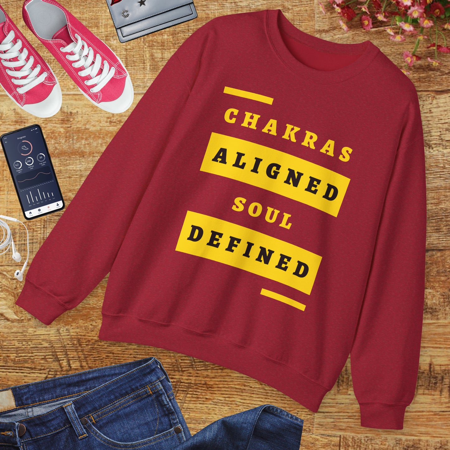 Chakras Aligned, Soul Defined π§ββοΈβ¨ Crewneck Sweatshirt
