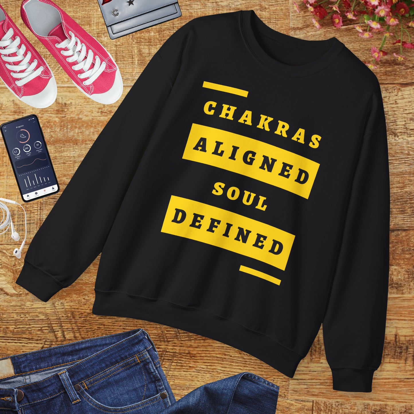 Chakras Aligned, Soul Defined π§ββοΈβ¨ Crewneck Sweatshirt