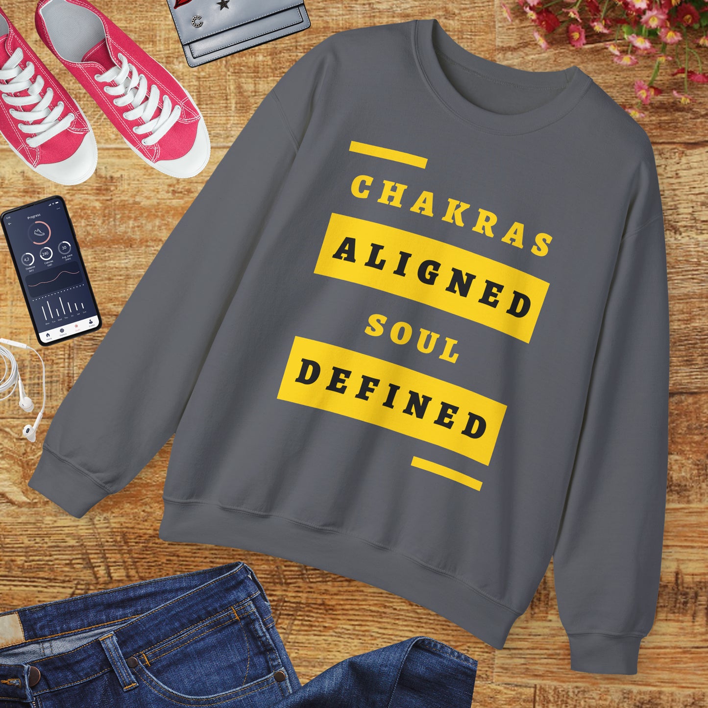 Chakras Aligned, Soul Defined π§ββοΈβ¨ Crewneck Sweatshirt