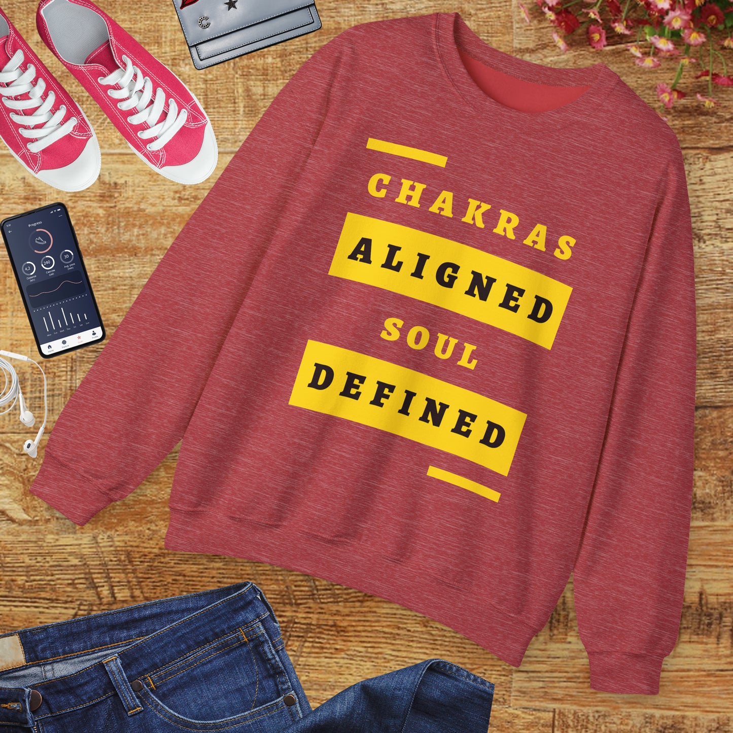 Chakras Aligned, Soul Defined π§ββοΈβ¨ Crewneck Sweatshirt