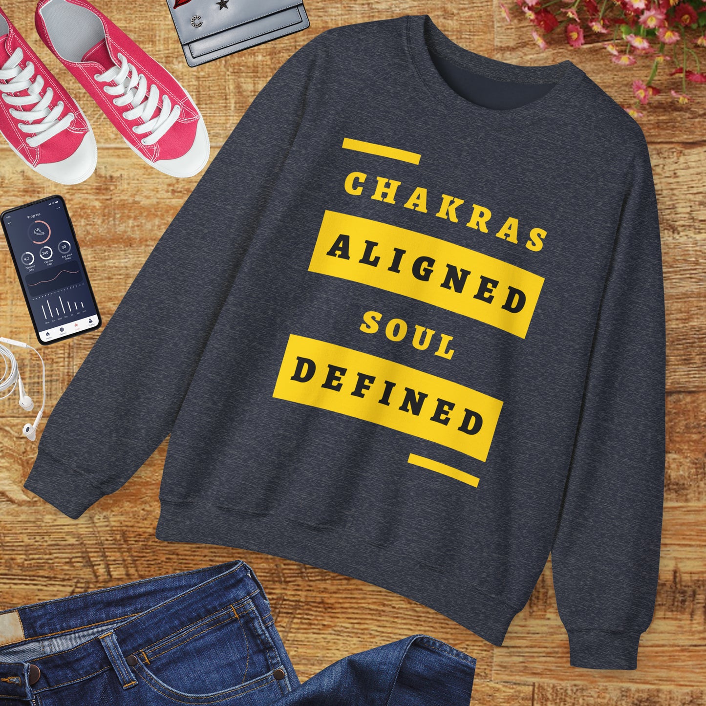 Chakras Aligned, Soul Defined π§ββοΈβ¨ Crewneck Sweatshirt