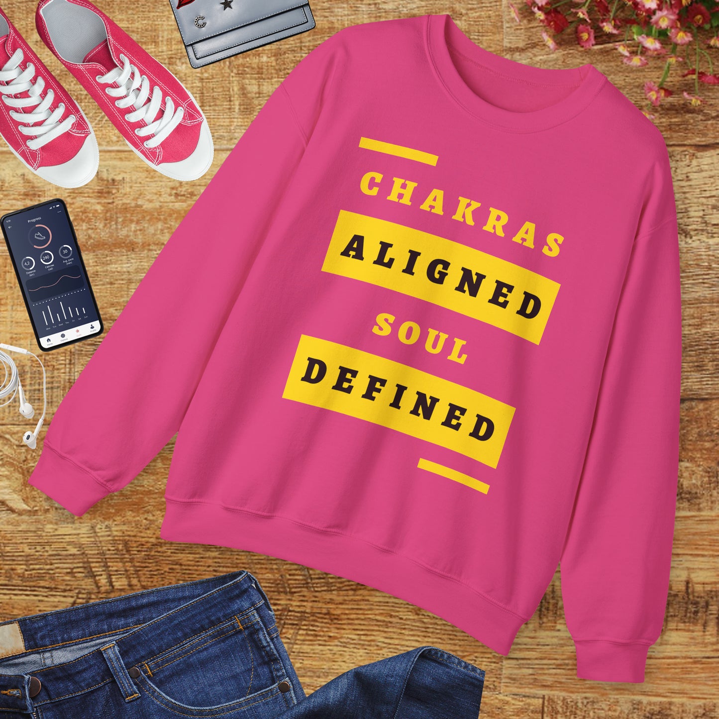 Chakras Aligned, Soul Defined π§ββοΈβ¨ Crewneck Sweatshirt
