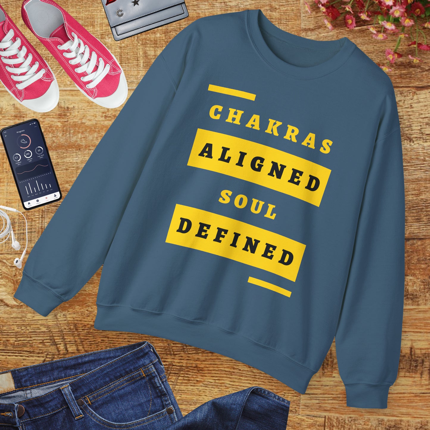 Chakras Aligned, Soul Defined π§ββοΈβ¨ Crewneck Sweatshirt