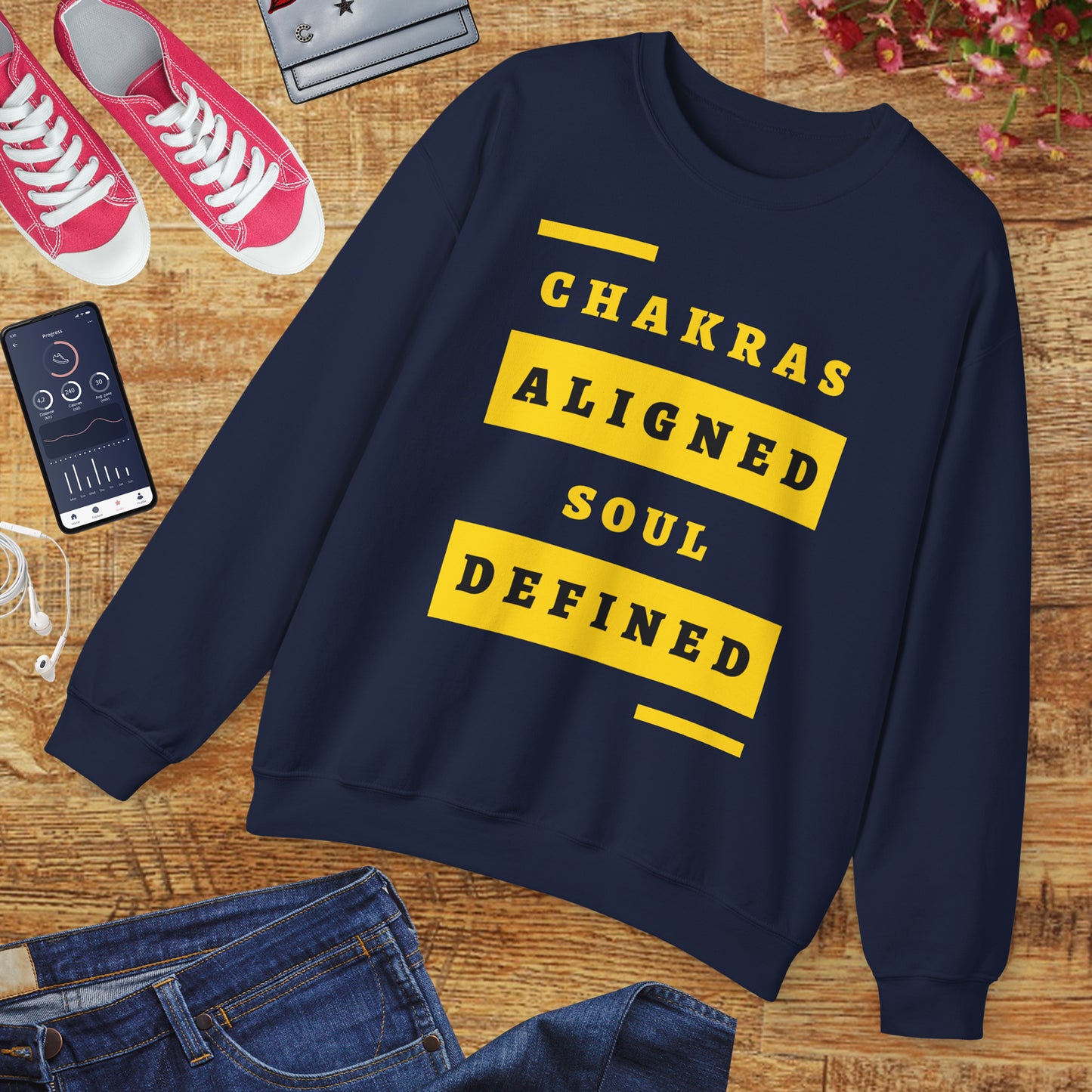 Chakras Aligned, Soul Defined π§ββοΈβ¨ Crewneck Sweatshirt