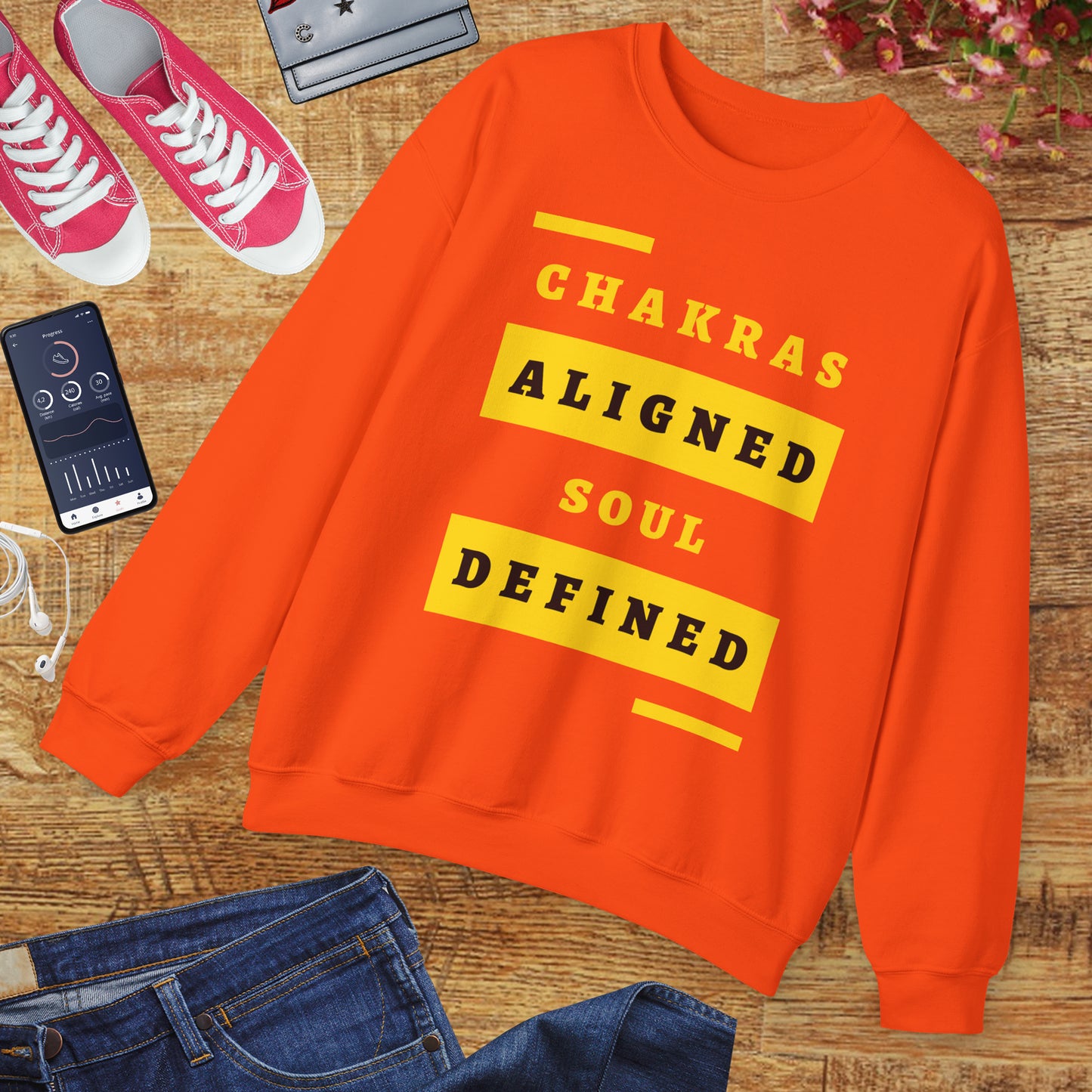 Chakras Aligned, Soul Defined π§ββοΈβ¨ Crewneck Sweatshirt