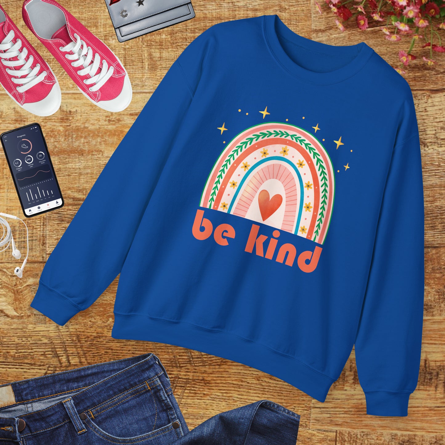 ๐Be Kind - Wear the Rainbow Within - Crewneck Sweatshirt