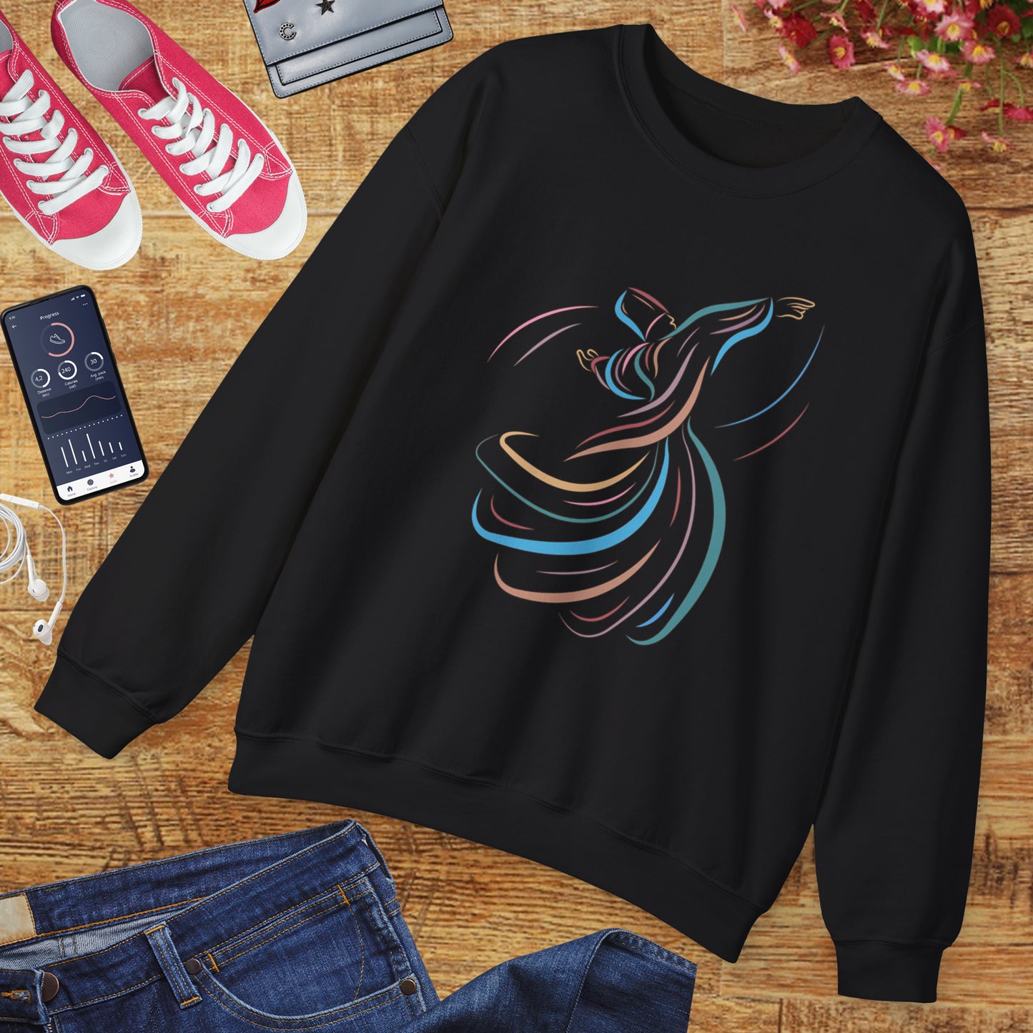 🌪️Sacred Spin - Whirling Within Crewneck Sweatshirt