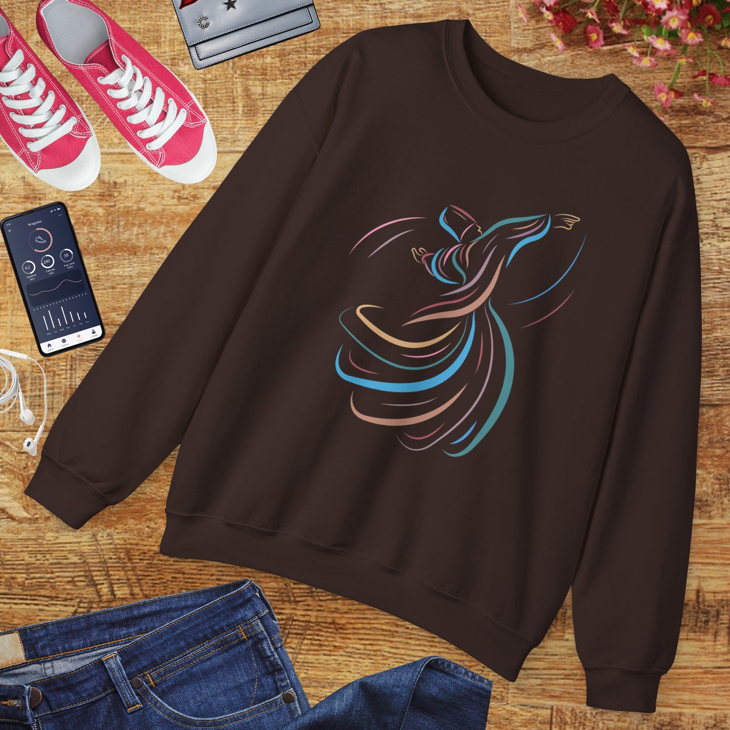 🌪️Sacred Spin - Whirling Within Crewneck Sweatshirt