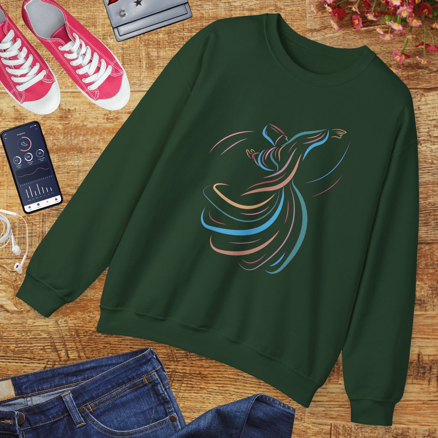 🌪️Sacred Spin - Whirling Within Crewneck Sweatshirt