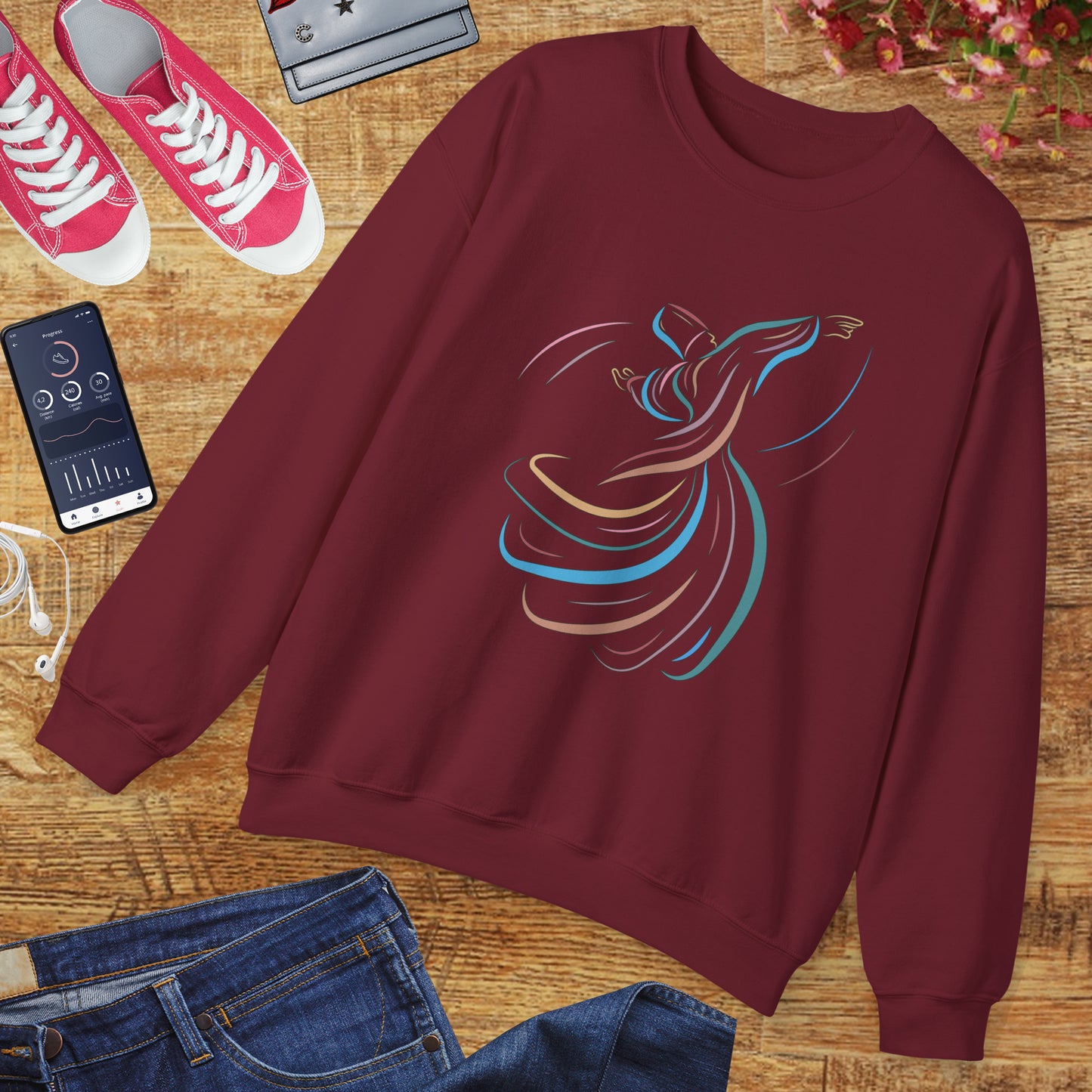 🌪️Sacred Spin - Whirling Within Crewneck Sweatshirt
