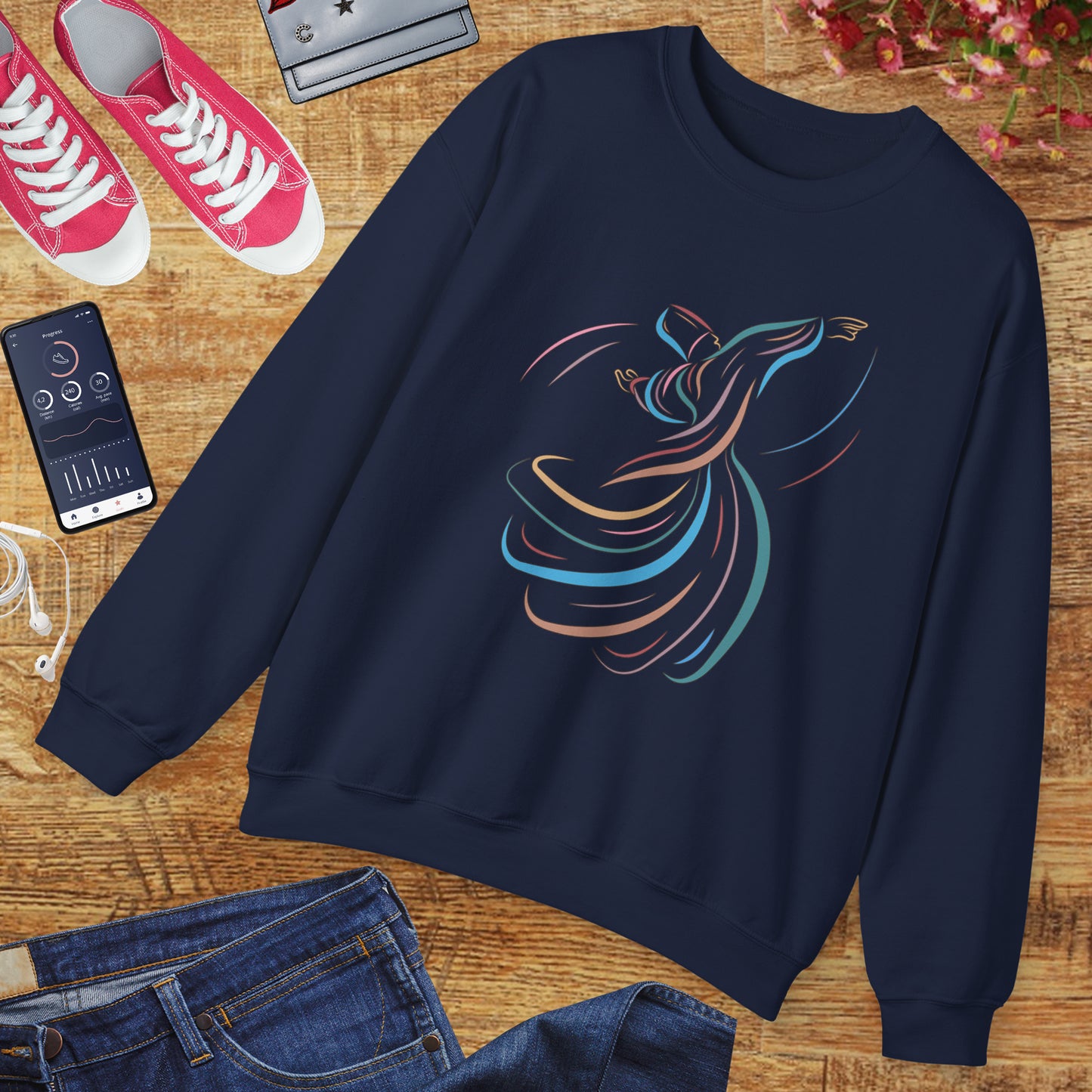 🌪️Sacred Spin - Whirling Within Crewneck Sweatshirt
