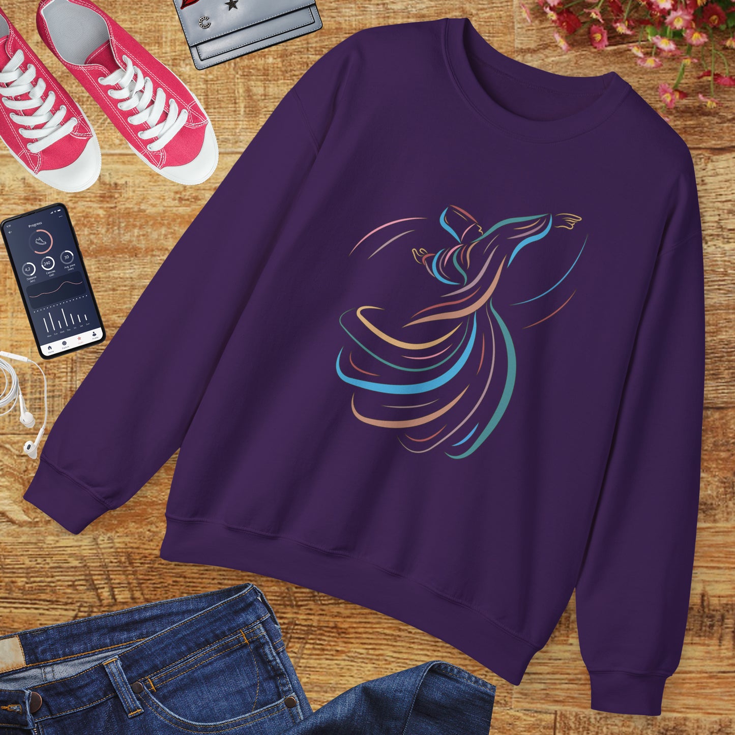 🌪️Sacred Spin - Whirling Within Crewneck Sweatshirt