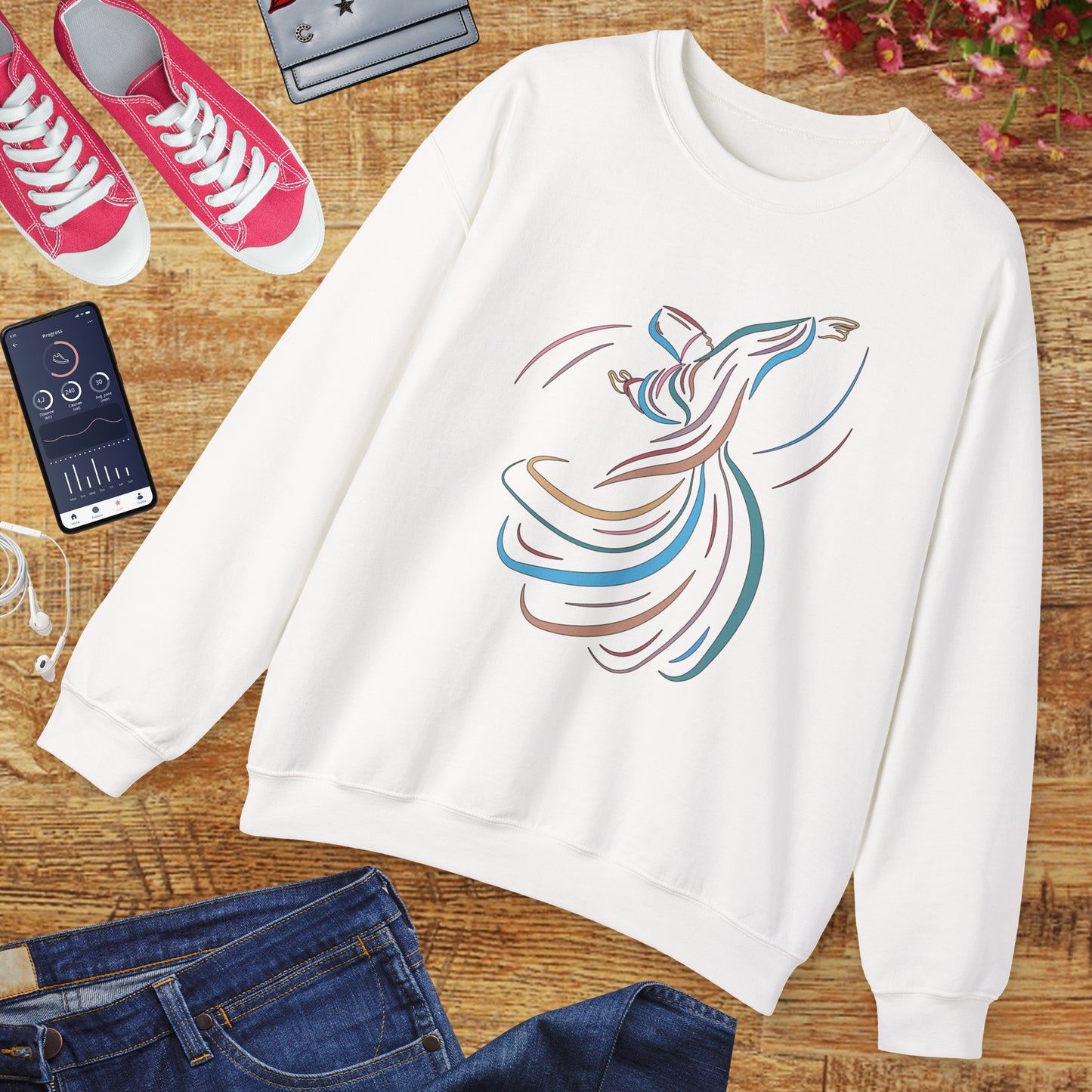🌪️Sacred Spin - Whirling Within Crewneck Sweatshirt