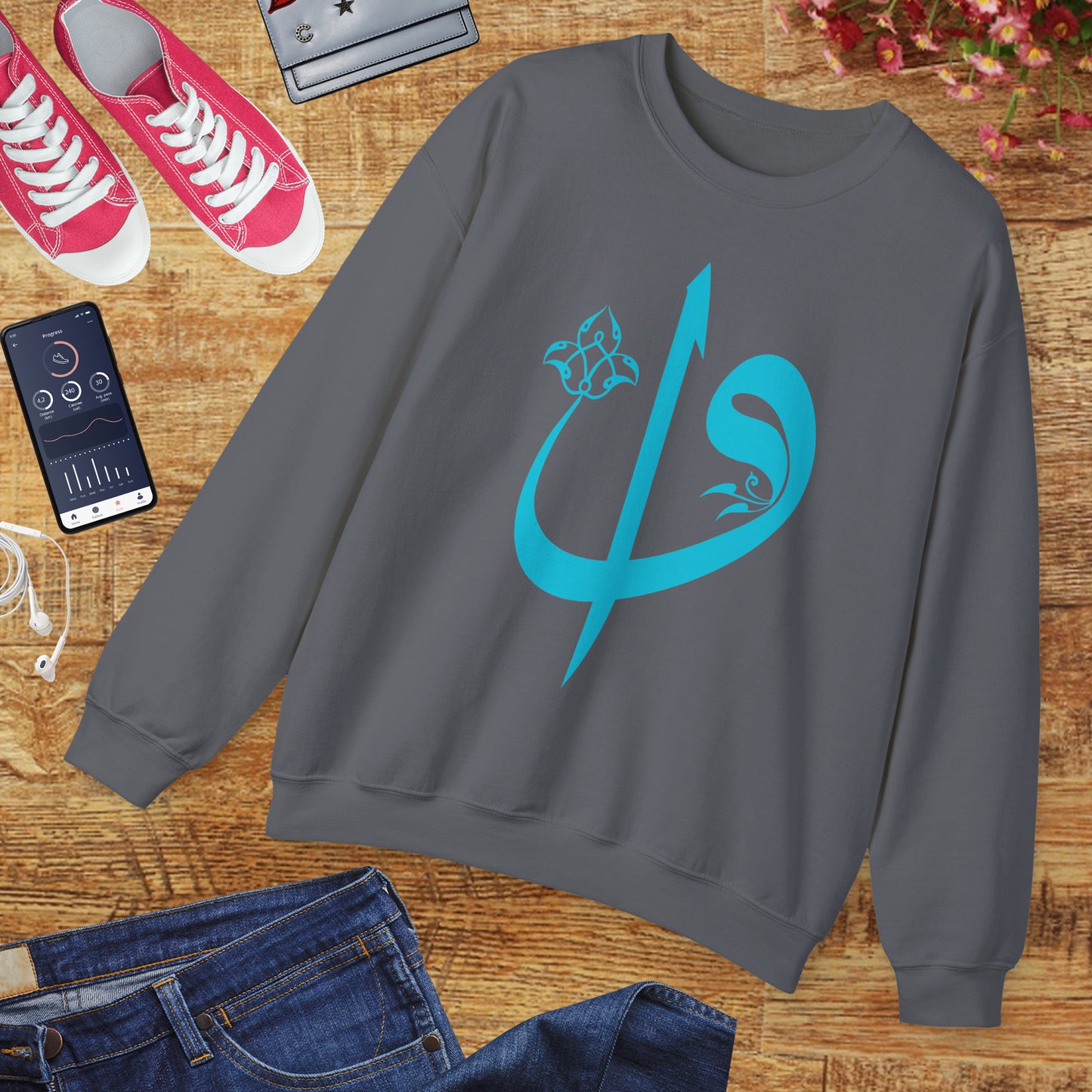 🌙Elif Vav Calligraphy Crewneck Sweatshirt