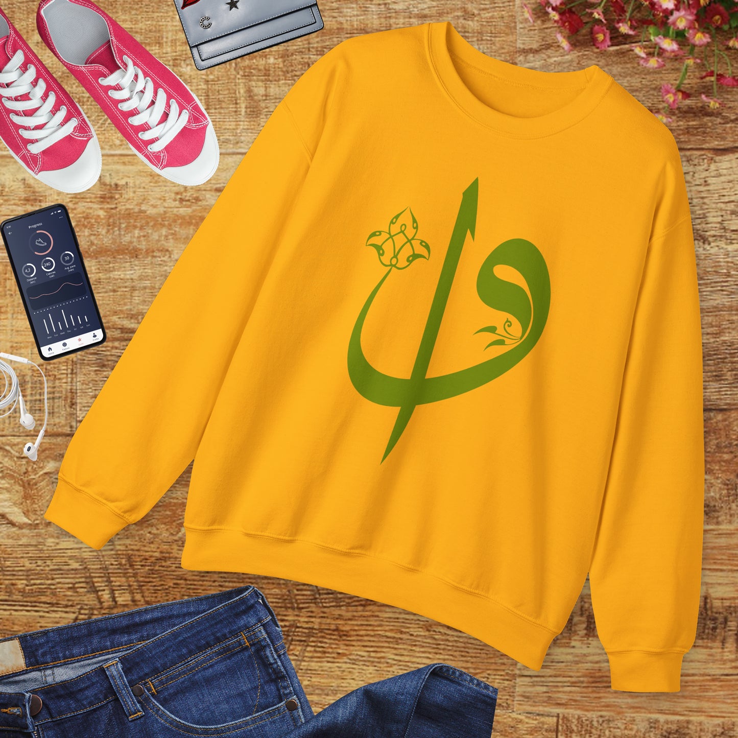 🌙Elif Vav Calligraphy Crewneck Sweatshirt