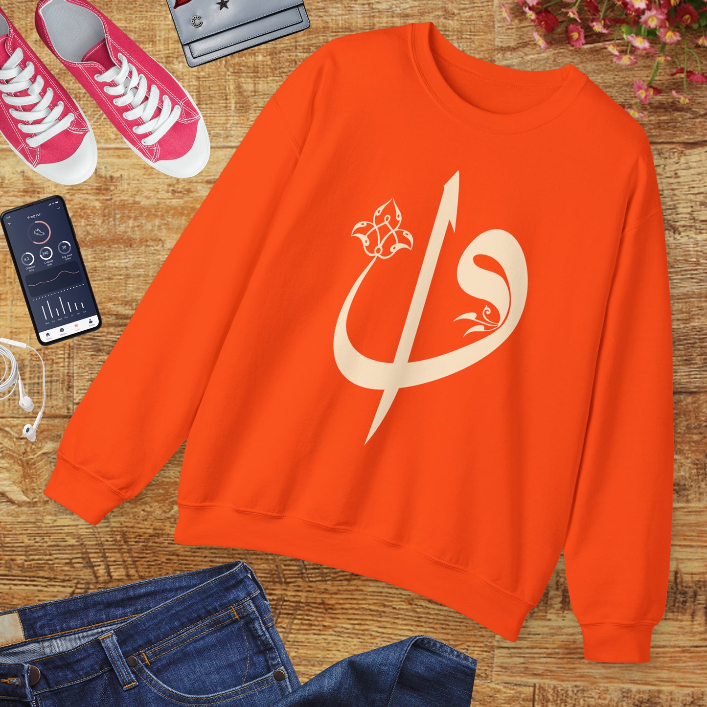 🌙Elif Vav Calligraphy Crewneck Sweatshirt