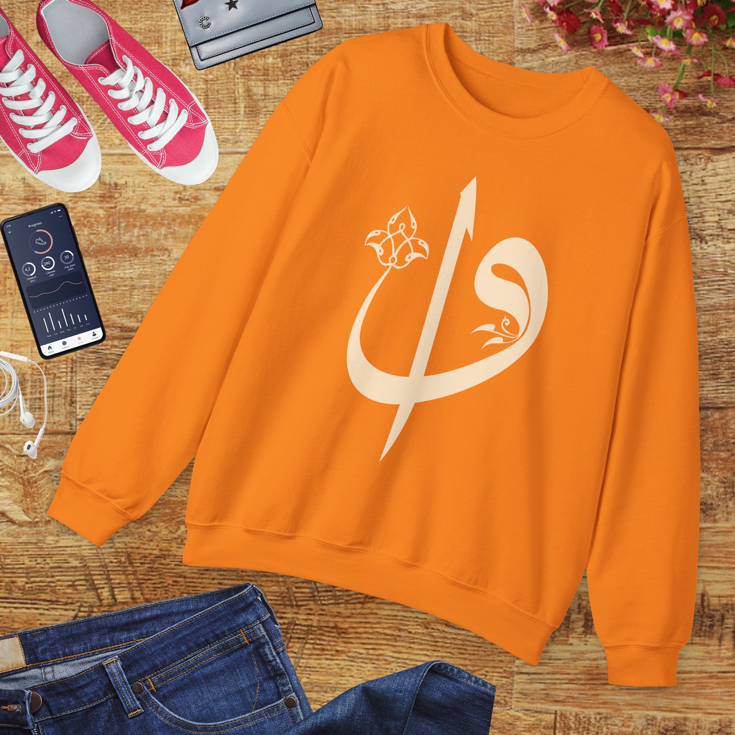 🌙Elif Vav Calligraphy Crewneck Sweatshirt