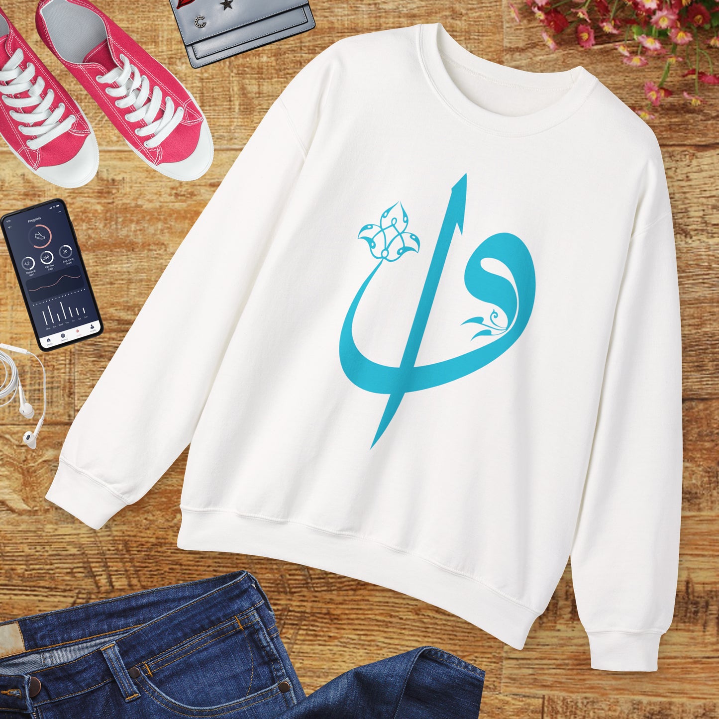 🌙Elif Vav Calligraphy Crewneck Sweatshirt