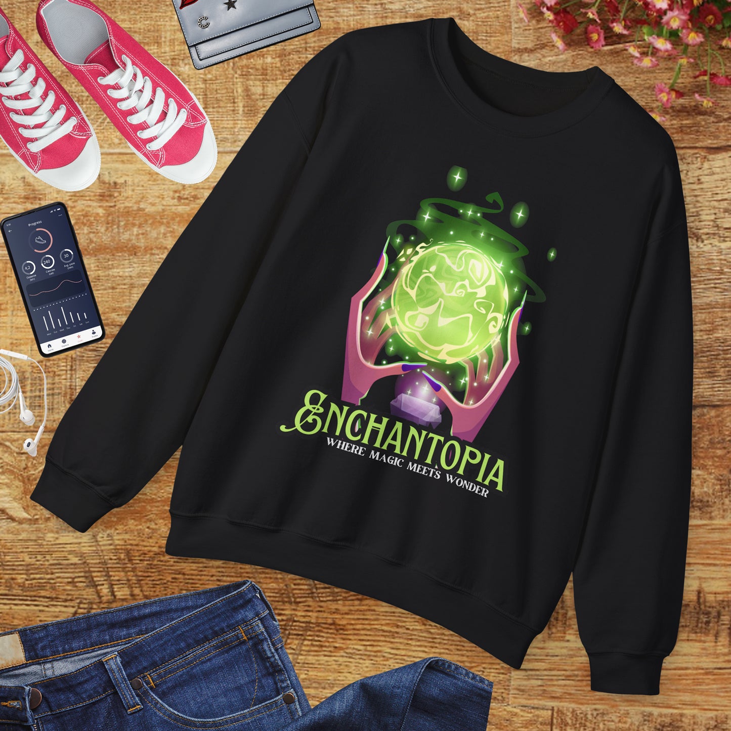 🔮Enchantopia - Where Magic Meets Wonder Crewneck Sweatshirt