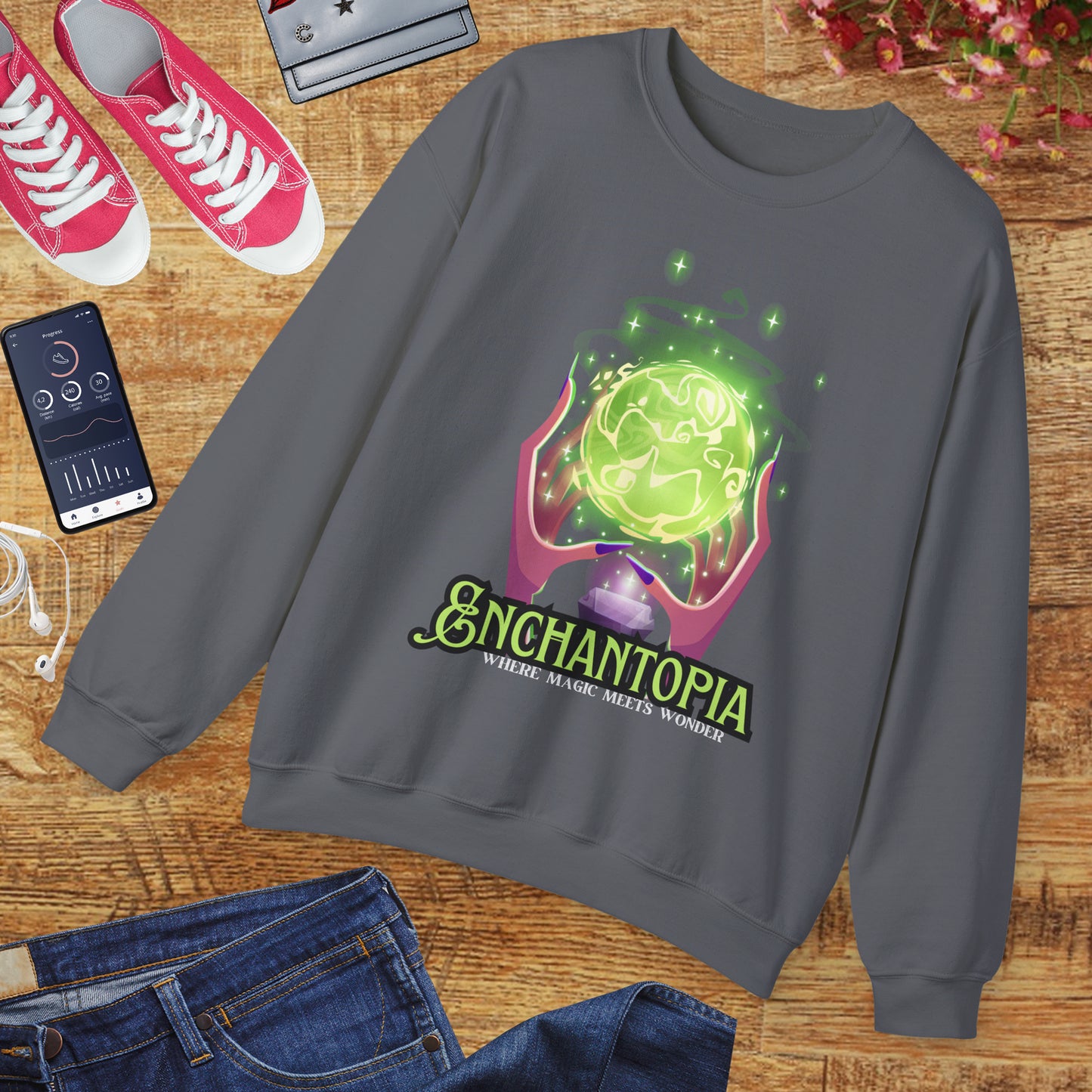 🔮Enchantopia - Where Magic Meets Wonder Crewneck Sweatshirt