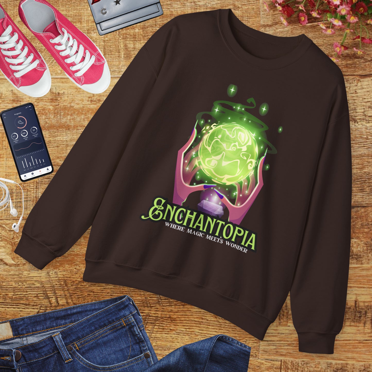 🔮Enchantopia - Where Magic Meets Wonder Crewneck Sweatshirt