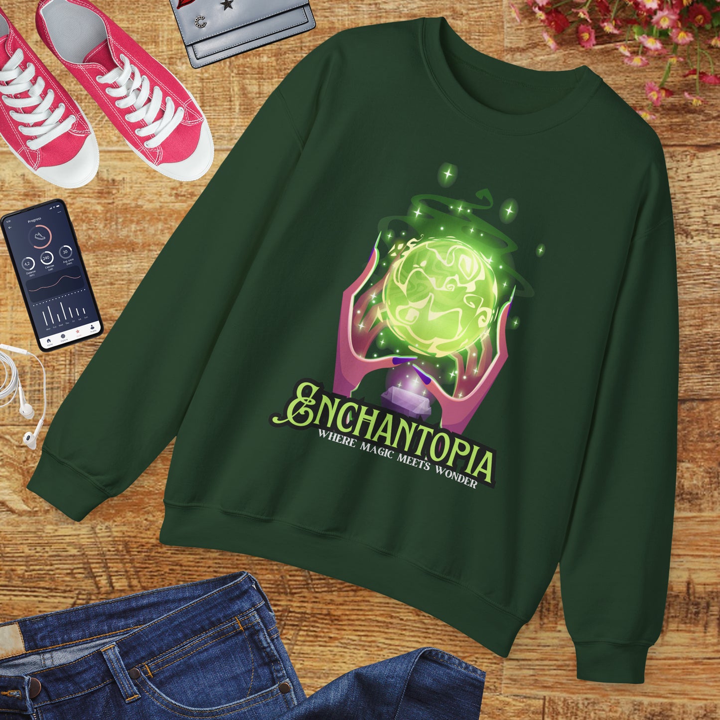 🔮Enchantopia - Where Magic Meets Wonder Crewneck Sweatshirt