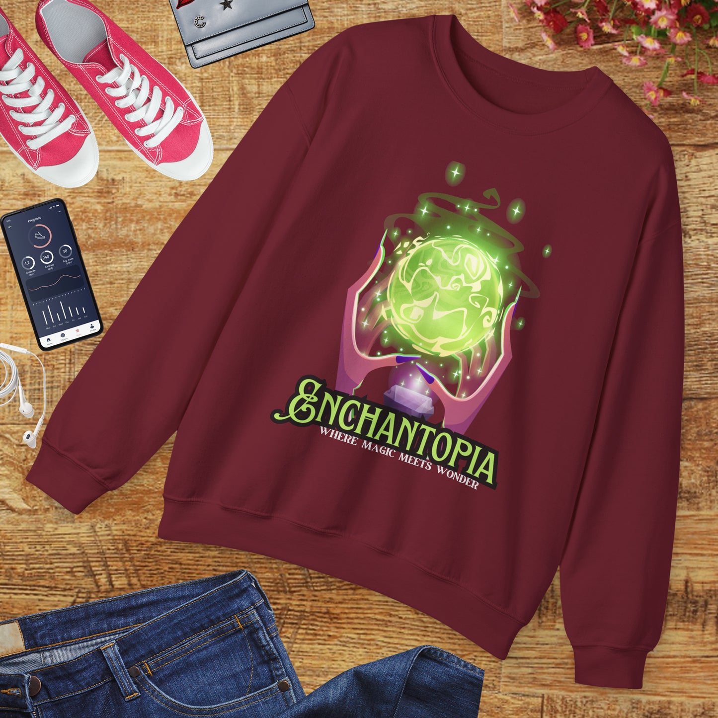 🔮Enchantopia - Where Magic Meets Wonder Crewneck Sweatshirt