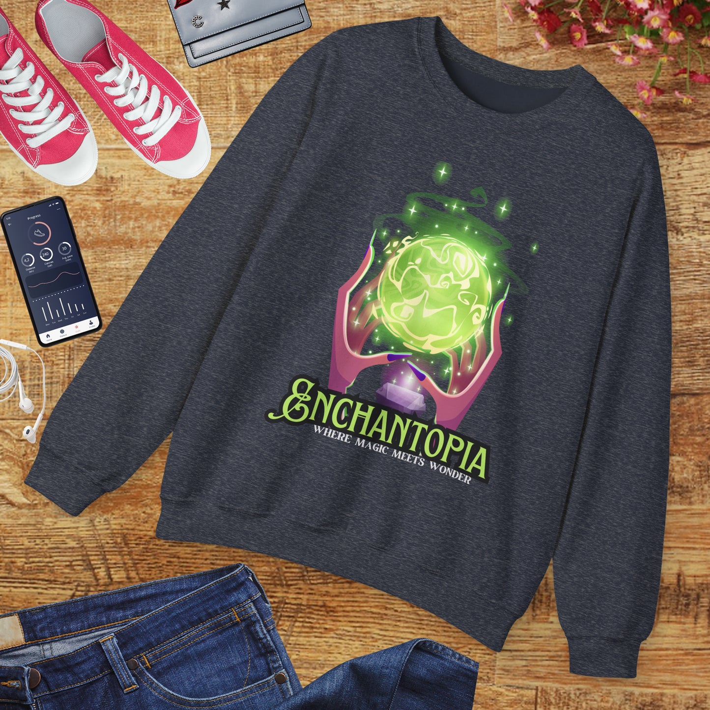 🔮Enchantopia - Where Magic Meets Wonder Crewneck Sweatshirt