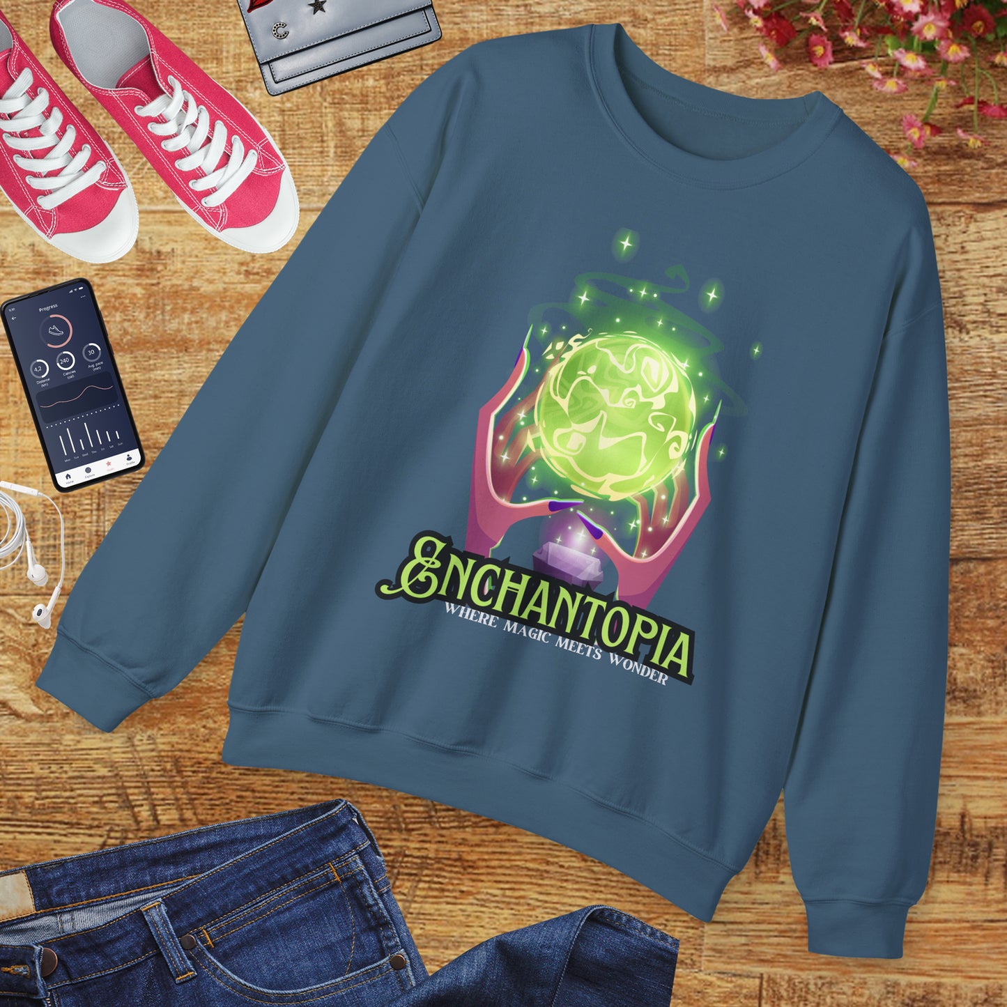 🔮Enchantopia - Where Magic Meets Wonder Crewneck Sweatshirt