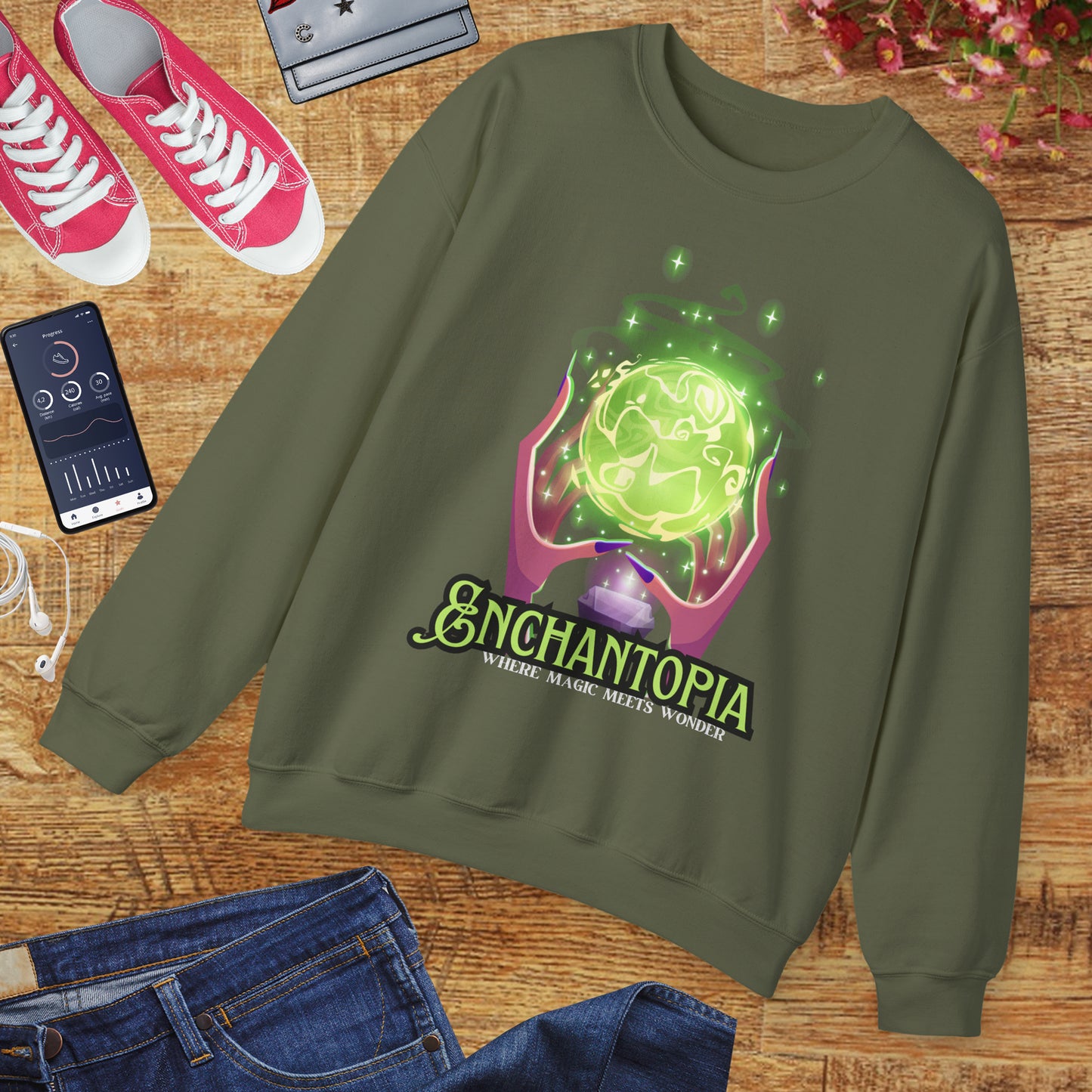 🔮Enchantopia - Where Magic Meets Wonder Crewneck Sweatshirt